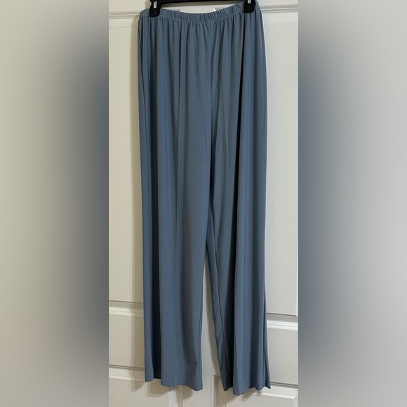R&M Richards Pants - R&M Richards Blue Wide Leg Jumpsuit